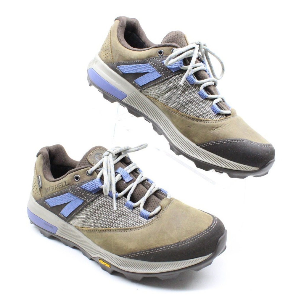 Merrell Shoes Womens 10 M Brown Zion Cloudy Waterproof Leather Vibram J18800
